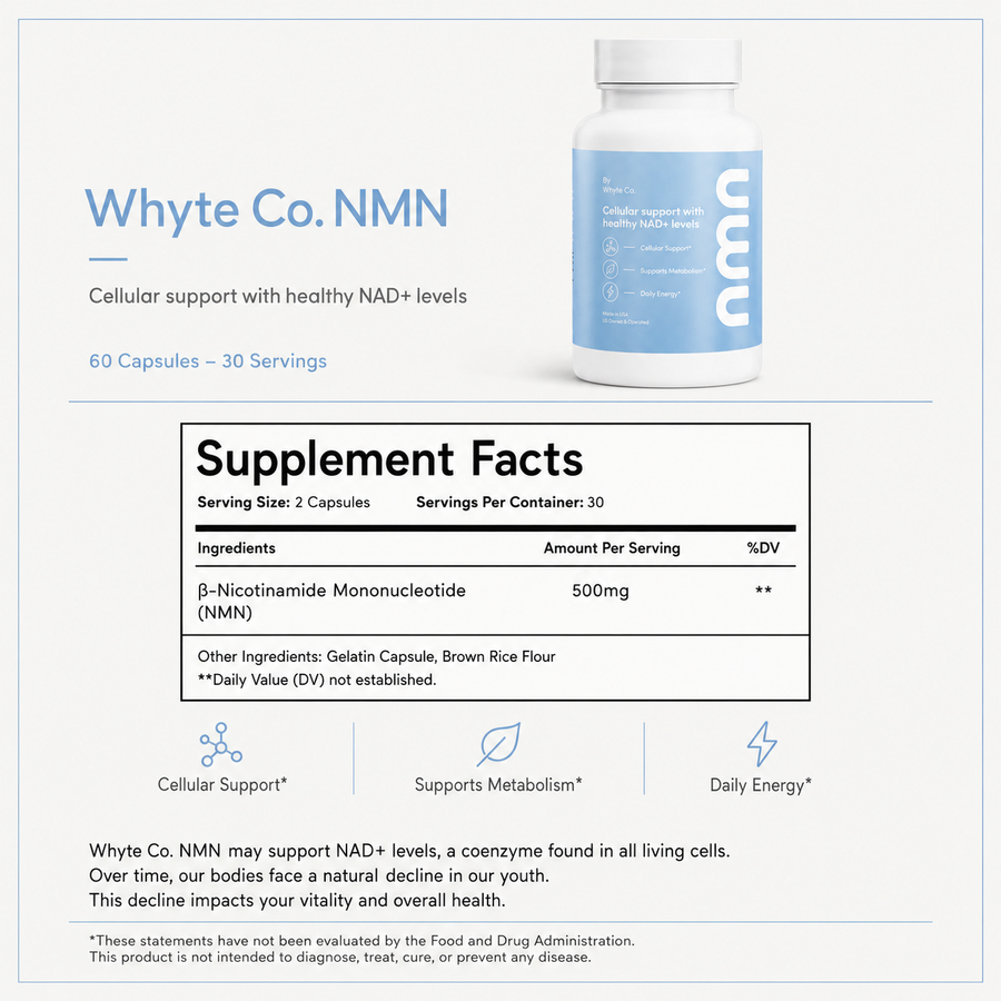 Whyte Co NMN Capsules for NAD+